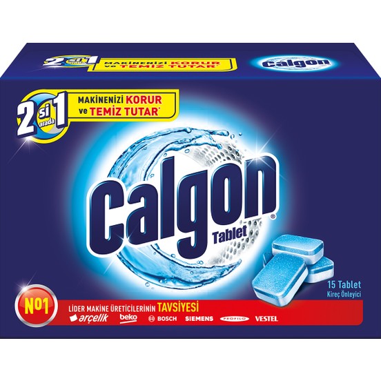 Calgon tablets powerball 195 gr. 4 in 1 - 15 u. - Tarraco Import