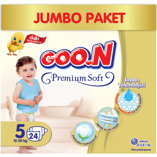goon premium soft jumbo pack size 5 24 pieces semt gida